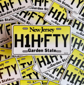 NEW JERSEY H1HFTY PLATE Decal