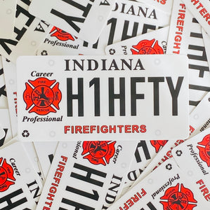 Indiana H1HFTY Plate Decal