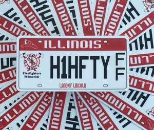 Illinois H1HFTY Plate Decal